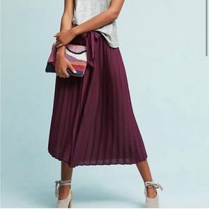 Anthropologie pleated wide leg pants
